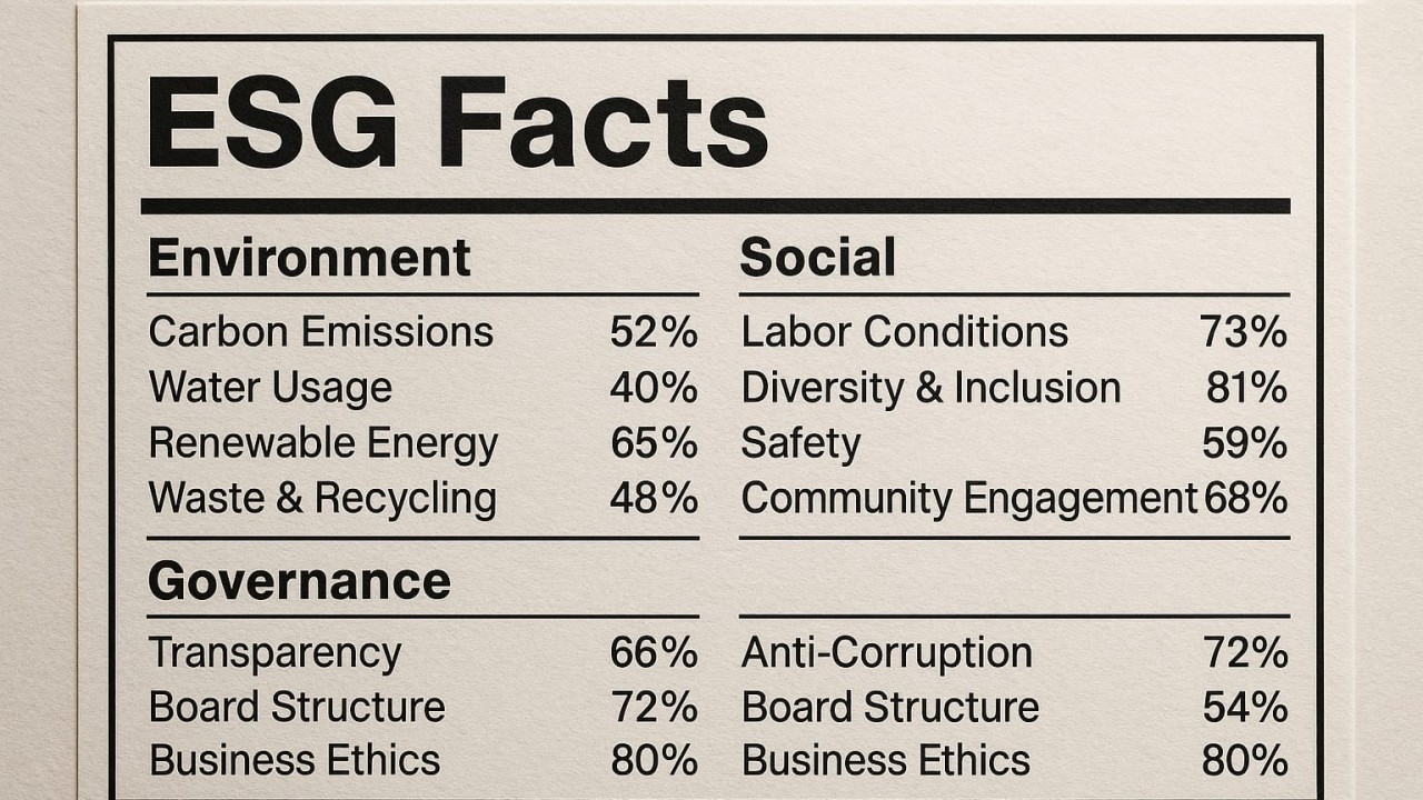 Image for היכן הקלוריות בדירוגי ESG?